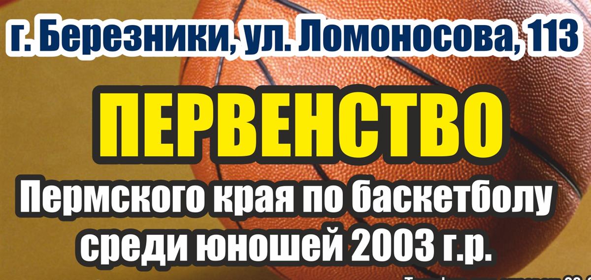Первенство Пермского края среди команд юношей 2003 г.р.